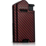 Quantoro Metal Perde Jet Çakmak Red Carbon
