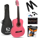 FOURTUNE Luca C-180PK Pembe Klasik Gitar Seti 4/4 Sap Ayarlı Akçaağaç Malzeme Özellikleri