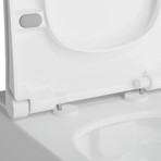 VitrA Integra 121-003-909 Universal Klozet Kapağı, Yavaş Kapanır, Kolay Çıkabilir, Beyaz