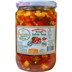 Gastroköy (Hatay) Acı Karışık Salata Turşu (Domates soslu)-600 gr-Cam kavanoz