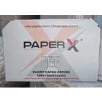 Paperx Klozet Kapak Örtüsü 250 Adet Parfümsüz Düz Katsız Beyaz Renkli Tek Kullanımlık