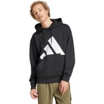 Adidas M Bl Fl Hd Erkek Kapüşonlu Sweatshirt AIN6159 Siyah Düz Desenli Rahat Kesim