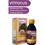 Vitpek Vitfocus 125 ml Ginkgo Biloba ve Zerdeçal Ekstresi İçeren Katkısız Doğal Şurup
