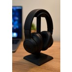 Marsel Dizayn Dekoratif Gamer Kulaklık Standı - Kulaklık Tutucu - Siyah - Kış Temalı Anahtarlık Hediyeli - 24 cm