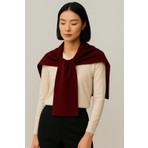 Wega Moda Kare Parçalı Patchwork Atkı - Spor Triko Örme Omuz Atkısı | Unisex Boho Şal - Atkı