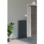 Arpelia Metal Ayakkabılık 3’lü Kilitli (Antrasit)