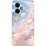 TechTree Honor 400 Uyumlu Sahil Deniz Kabuğu Baskılı Silikon Kılıf