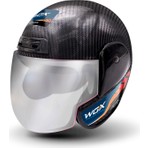 Wogen Karbon Yarım Kask Siyah (M)