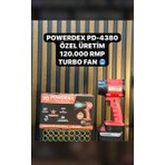 Powerdex PD-4380 120.000 Rpm Turbo Fan | 18V Li-Ion | Süper Güçlü Üfleme Performansı