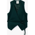 Koton x Melis Ağazat - Bağlama Detaylı Slim Fit Kruvaze Blazer Yelek