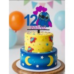 Kanem3D Stitch 12 Yaş Isimli Pasta Süsü