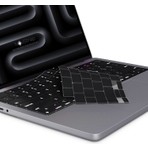 NovStrap Apple MacBook Pro 14 inç M5 Pro M5 Max A3434 A3426 A3427 ile Uyumlu Türkçe Q Siyah Klavye Koruyucu Kılıf