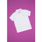 U.S. Polo Assn. Kız Çocuk Beyaz Polo Yaka Tişört 50325173-VR013