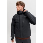 Jack & Jones Erkek Jjalpes Kapüşonlu Su ve Rüzgar Geçirmez Mont 12284649 Siyah