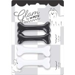 M-Pets Glam Kemikli Kedi ve Köpekler Için Aksesuar Toka Siyah ve Beyaz