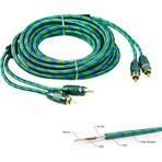 For-x 2RCA Anfi Kablo 5 Metre Bakır X-1122G Konser ve DJ Setleri için Uygun