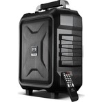 Magicvoice MV-2015 USB-SD-BT 1 El + 1 Yaka Mikrofonlu 300W Taşınabilir Şarjlı Hoparlör Anfi