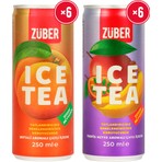Züber Ice Tea Tropik & Şeftali Soğuk Çay 250ml x 12 Adet