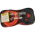 Yerli Akü Takviye Kablosu 5,30 Metre 2000 Amper Kalın Kablo ile Tüm Araçlar için Güçlü Performans