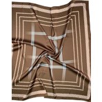 Bolder Nil Scarf Brown/ecru 70*70 cm Fular Eşarp