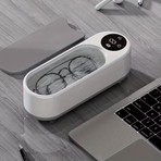 GreaTech Dijital Ekranlı Ultrasonik Takı Temizleyici Çok Fonksiyonlu Takı Saat Gözlük Fırça Temizleme 300 ml
