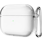 Fibaks Airpods Pro 3 Kılıf Uyumlu Şeffaf Transparan Yumuşak Silikon Askılı Tutamaçlı Kulaklık Kılıfı