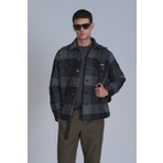 Lufian Broken Erkek Basic Gömlek Slim Fit Siyah