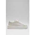 Lufian Gage Erkek Deri Sneaker Ayakkabı Beyaz