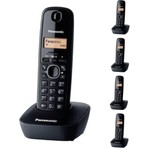 Panasonic KX-TG1611 Dect Telefon 5 Li Set