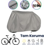 Dokaca Gri Bisiklet Brandası, Bisiklet Koruma Örtüsü, Su Geçirmez, Toz Geçirmez