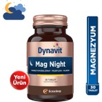 Dynavit Mag Night 30 Tablet - Akşam / Gece Magnezyumu - Magnezyum Bisglisinat, Passiflora, Valerian, B6-Uyku