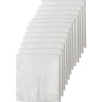 Elif Mira 12li Paket Klasik Cep Hediyelik Bayram Mendili %100 Pamuklu 30x30 Cm