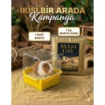 Mam Day Chinchilla - Hamster  Banyo Kumu 1 Kg.  ve Banyo Kabı  Kemirgen Kumu Set