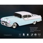 WS-598 Eşref Tek Klasik Araba Bluetooth Hoparlör 12W FM Radyo USB SD Kart 8 Saat Çalma Süresi