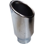 Egzozcum 60 Mm. Nikelaj Önü Kesik Çıkışı 75 Mm. Egzoz Ucu Sessiz