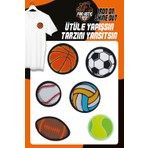 Fantastic Ütü ile Yapışan Dokuma Arma Seti Patch Yama Top Modeli (6 Adet)