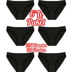 Özten 6'lı Ekonomik Paket Bambu Bikini Külot OZT6201