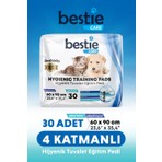 Bestie Care 60X90 cm Kedi Köpek Çiş Pedi 30'lu - Yatak Koruyucu Örtü - Serme Bezi