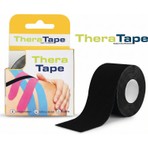 Thera Tape Kinesio Sporcu Ağrı Bandı Kinezyo Bant 5 Metre x 5 cm Siyah Renk