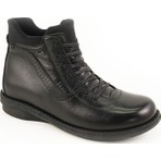 Forelli 28553-G Kadın Siyah Deri Comfort Bot