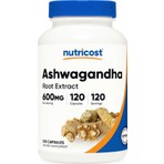 Nutricost Asvaganda Root Extract Herbal Supplement 600MG, 120 Capsules.