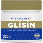 Vitafenix Glisin Takviye Edici Gıda 300 gr Glisin Aromasız Besleyici Onarıcı İçerik Türkiye Menşeli