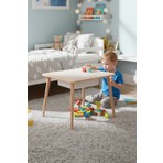 Rozitoys Montessori Çocuk Ahşap Oyun Etkinlik Çalışma Masası, Saklama Alanlı
