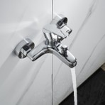 Creavit Vega Krom Banyo Bataryası VG2840 Metal Malzeme ile Çevirmeli Montaj Tipi Termostatik Kontrol Yok