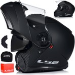Ls2 Strobe 2 Mat Siyah Çene Açılır Motosiklet Kaskı