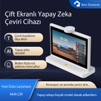 Talktome Çift Ekran Akıllı Çeviri Cihazı | 34 Dil, Anında Sesli & Yazılı Çeviri