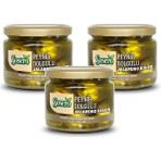Sosero Peynir Dolgulu Jalapeno Biber 3 x 290 gr Cam Kavanoz Ege Menşeli Lezzetli Atıştırmalık