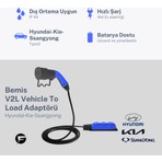 Bemis V2L (Vehicle to Load) Elektrikli Araç Uyumlu 3’lü Priz Uzatma Adaptörü – 3 Metre – Hyundai / Kia / Ssangyong