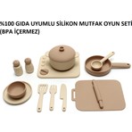 Tuto Baby Montessori %100 Silikon Mutfak Yemek Seti (Bpa Içermez, 14 Parça)