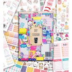 Girl Power My Dıy Sticker Book 24 * 17 cm 16 Sayfa Özel Tasarım Rengarenk Sticker Kitabı